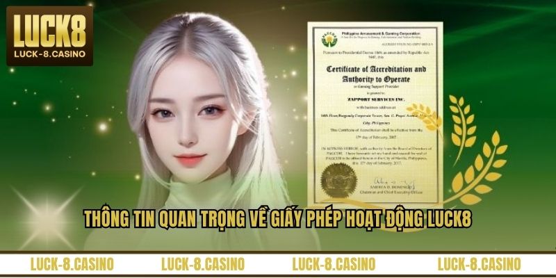 Giấy Phép Hoạt Động LUCK8 - Chứng Chỉ Uy Tín Hàng Đầu - XOVIN Giấy Phép Hoạt Động LUCK8 - Chứng Chỉ Uy Tín Hàng Đầu - XOVIN